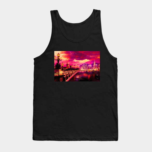 Purple City Tank Top by jasminaseidl